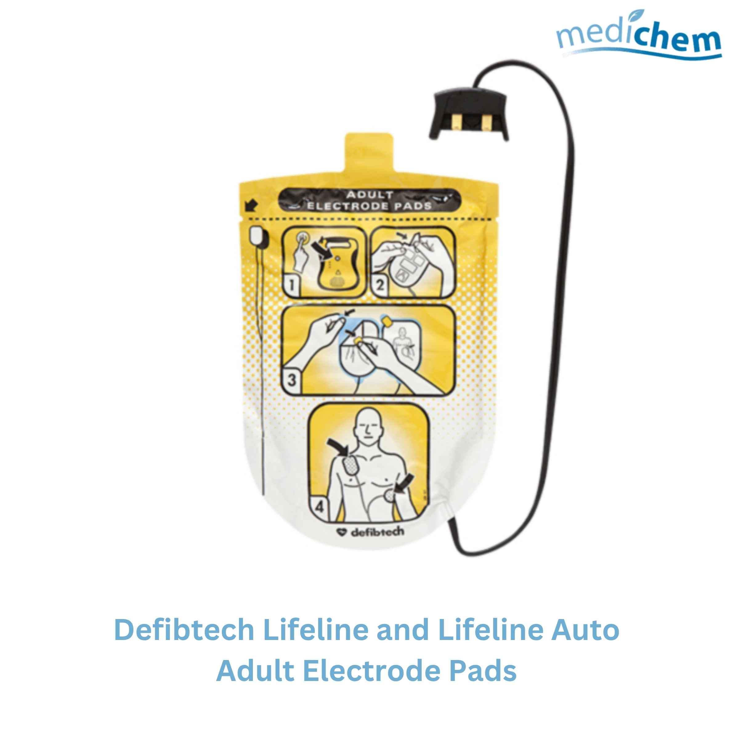 Defibtech Lifeline and Lifeline Auto Adult Electrode Pads