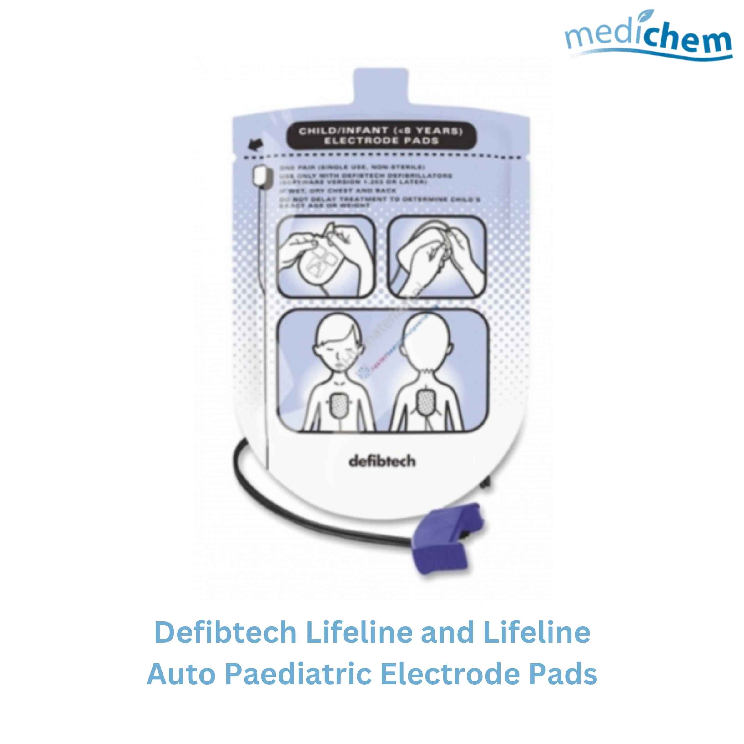 Defibtech Lifeline and Lifeline Auto Paediatric Electrode Pads