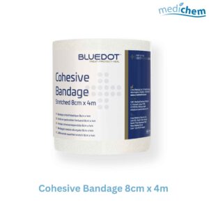 Self-Adherent Cohesive Bandage 8cm x 4m — Wider Secure Support That Sticks to Itself