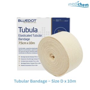 Blue Dot Elasticated Tubular Bandage 7.5cm x 10m — CE Marked Elastic Limb Support