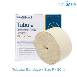 Blue Dot Elasticated Tubular Bandage 10cm x 10m — CE Marked Elastic Limb Support