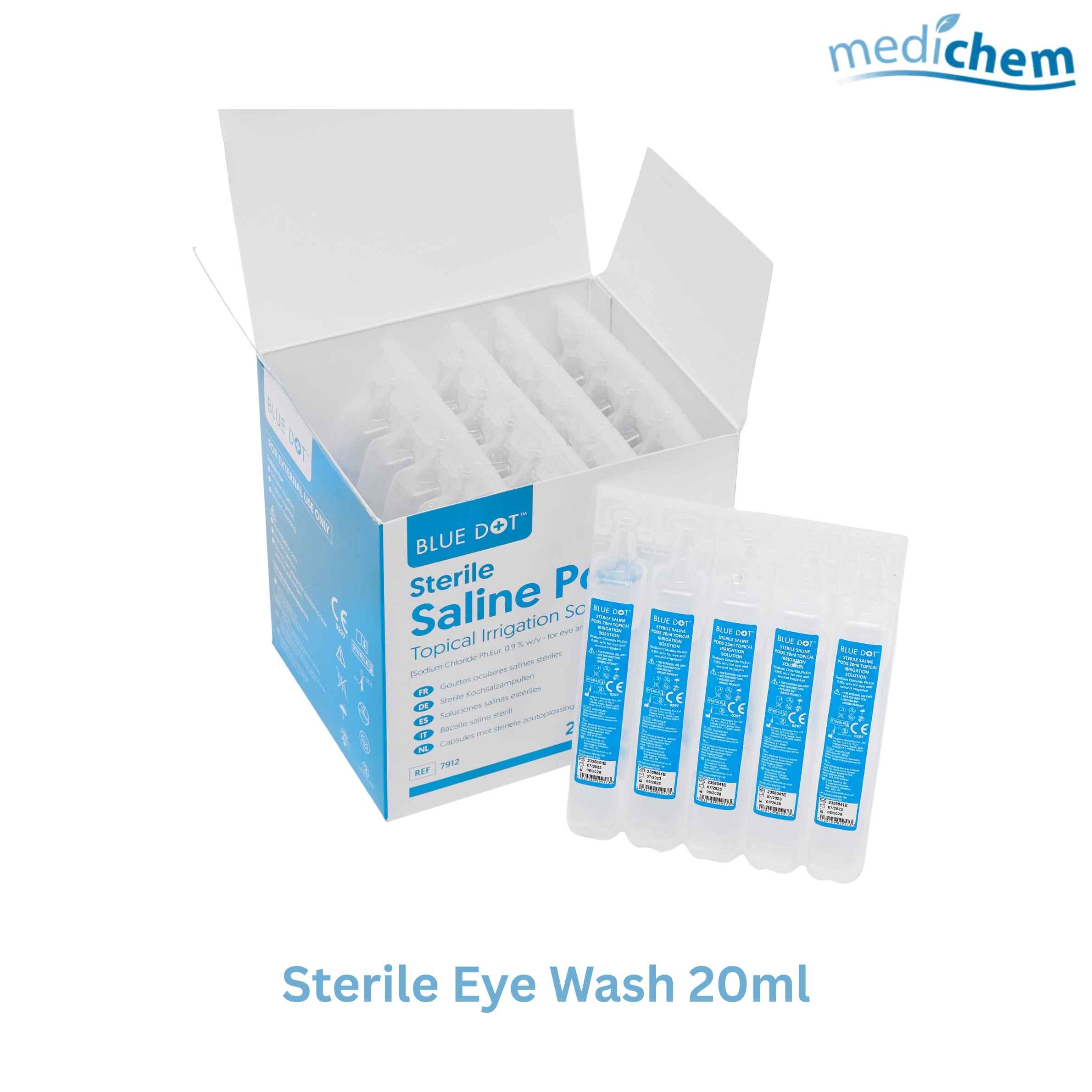 Sterile Eye Wash 20ml — Single-Use Eye Irrigation for First Aid