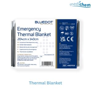 Emergency Thermal Blanket 204cm x 140cm — CE Marked Foil Blanket for Hypothermia Protection