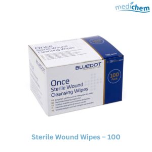 Sterile Wound Wipes 100 Pack — Individually Wrapped First Aid Cleansing Wipes