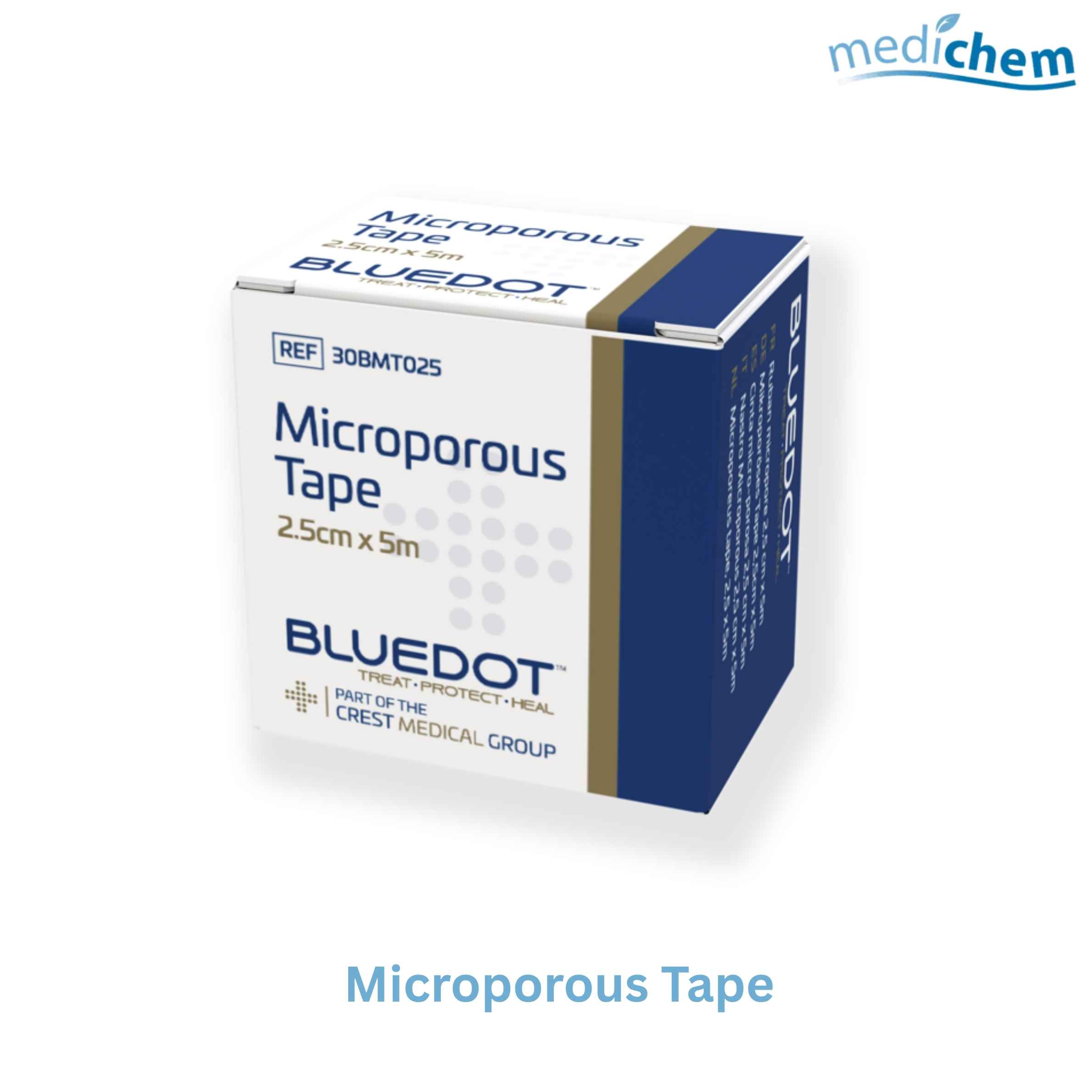 Microporous Tape 2.5cm x 5m — Breathable Skin-Friendly Medical Fixation Tape