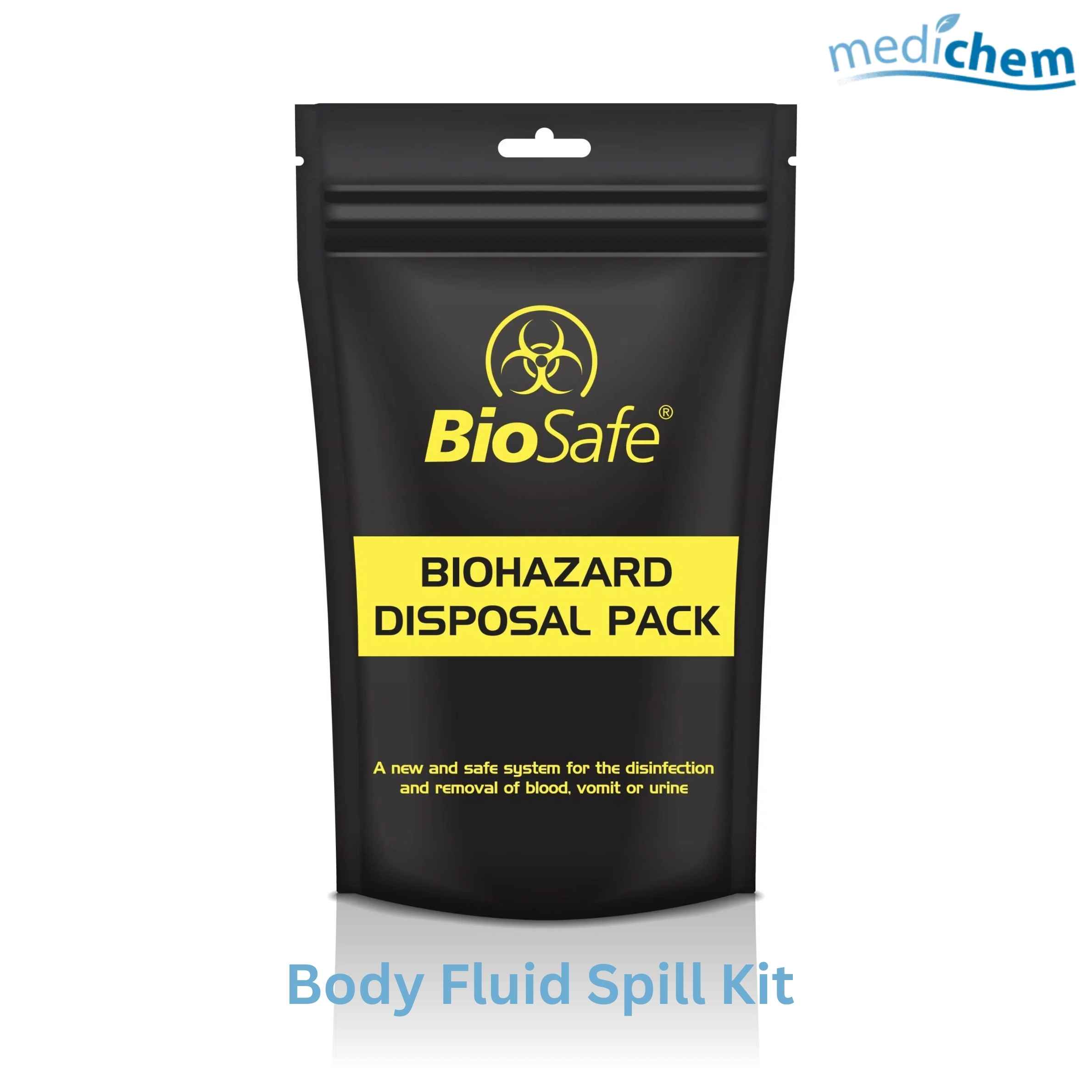 BioSafe One Application Body Fluid Spill Kit — CE Marked Kit for Blood, Vomit & Urine Spills