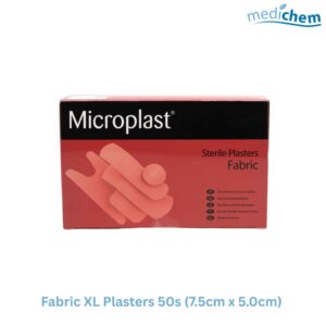 Fabric XL Plasters 50 Pack — 7.5cm x 5.0cm Large Plasters for Extra Coverage
