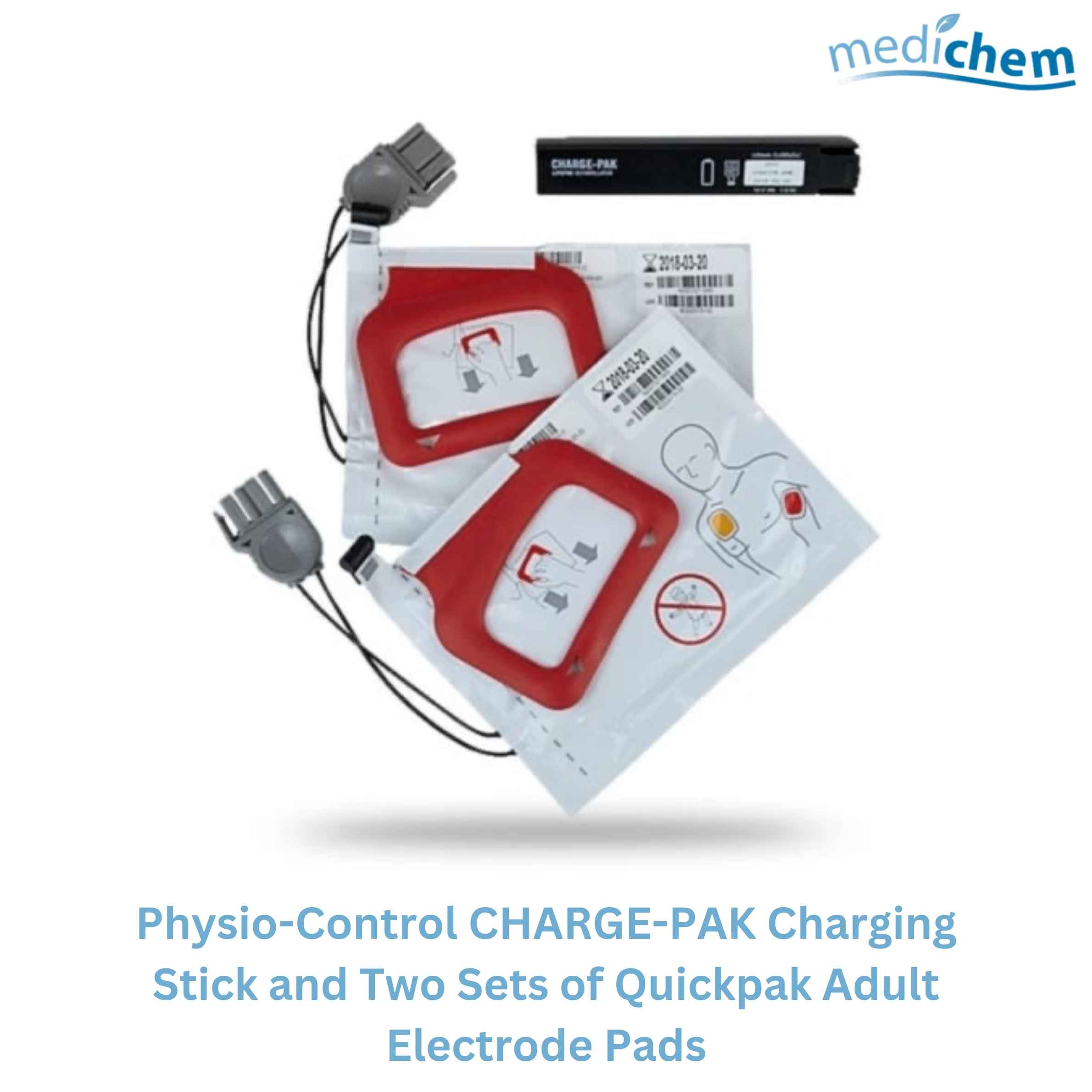 Physio-Control Quickpak Adult Electrode Pads (Two Sets)