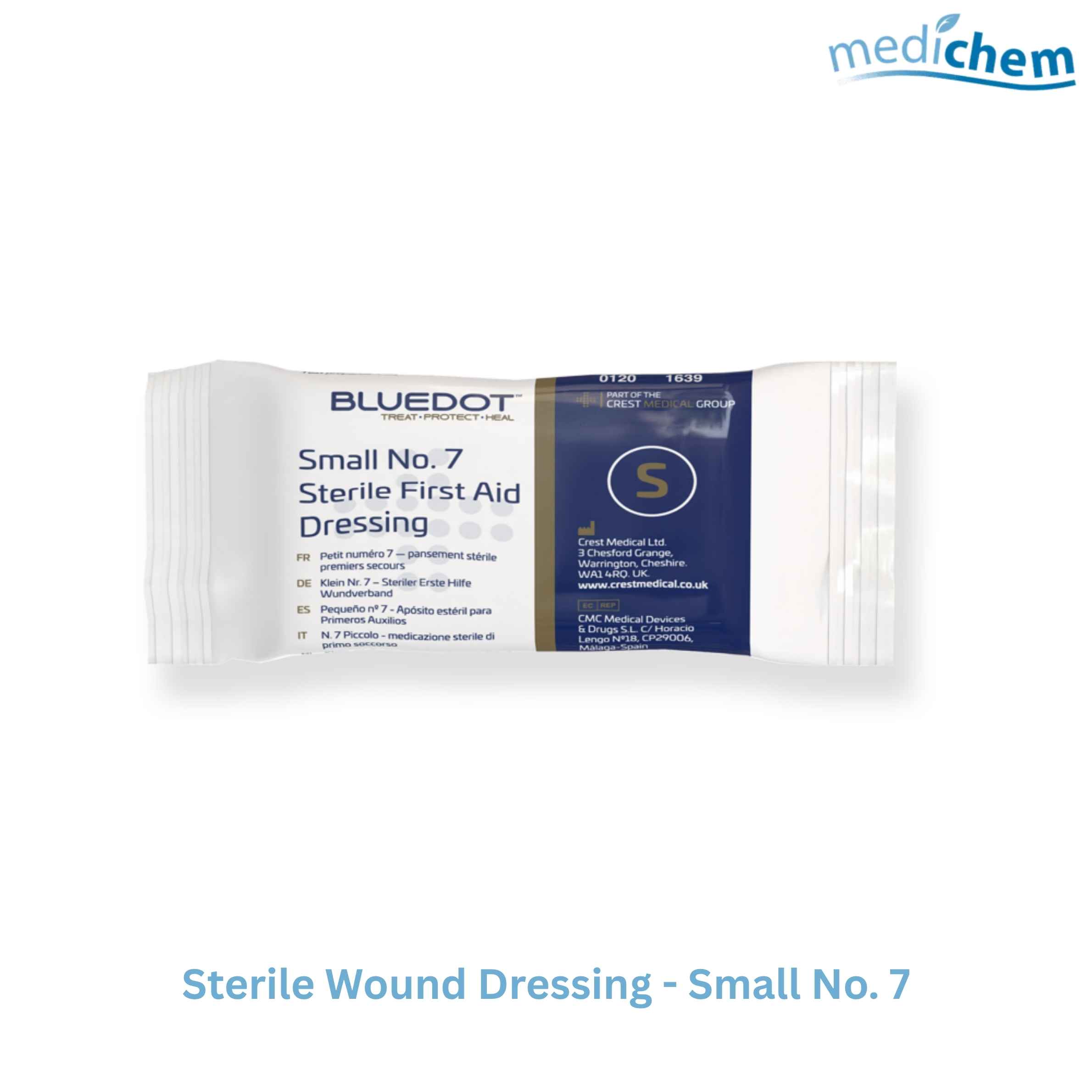 Sterile Wound Dressing Small No.7 — Sterile Dressing for Minor Wounds & First Aid
