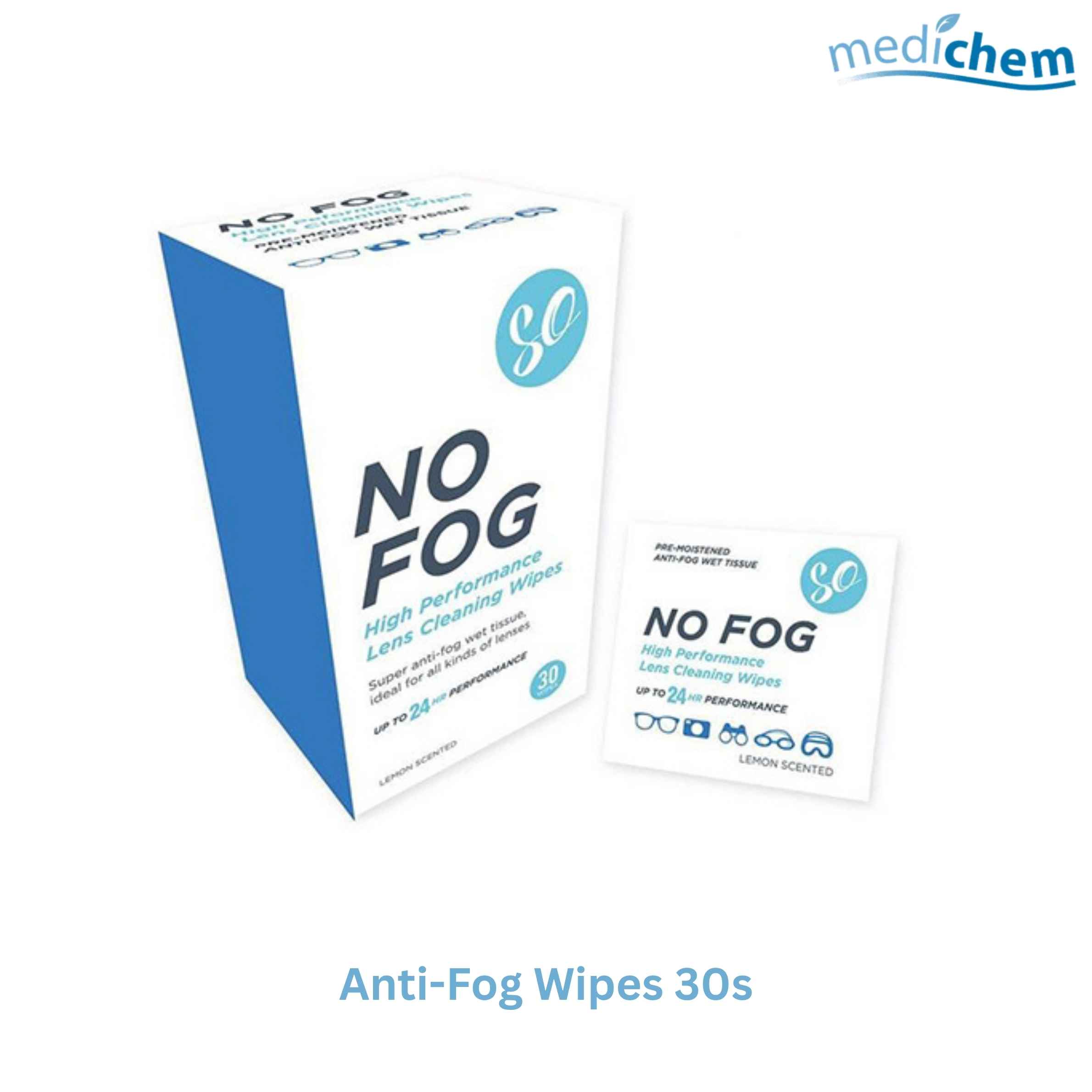 SO Anti-Fog Wipes (Box of 30)