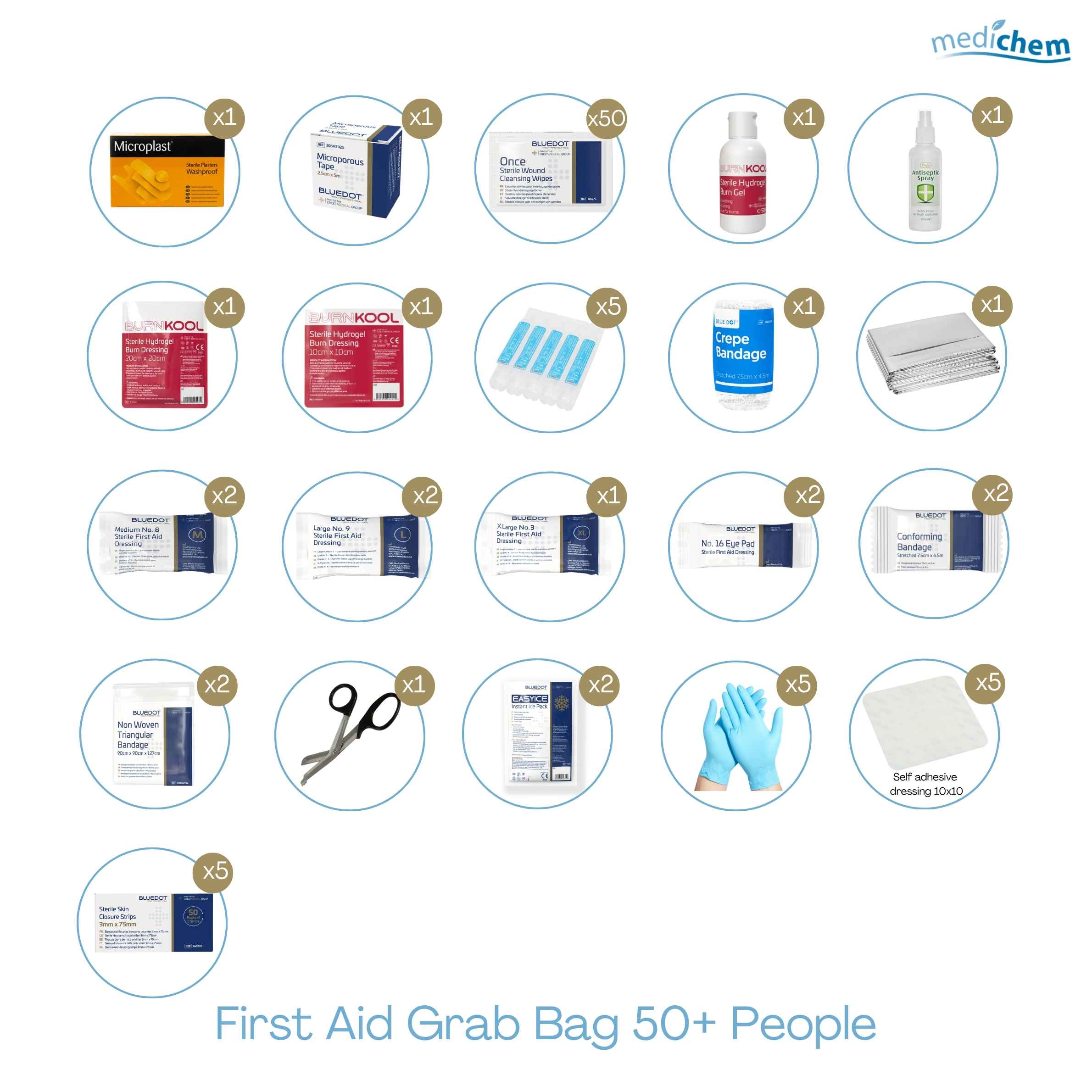 Large Workplace First Aid Grab Bag (50+ People) — General Use - Image 3