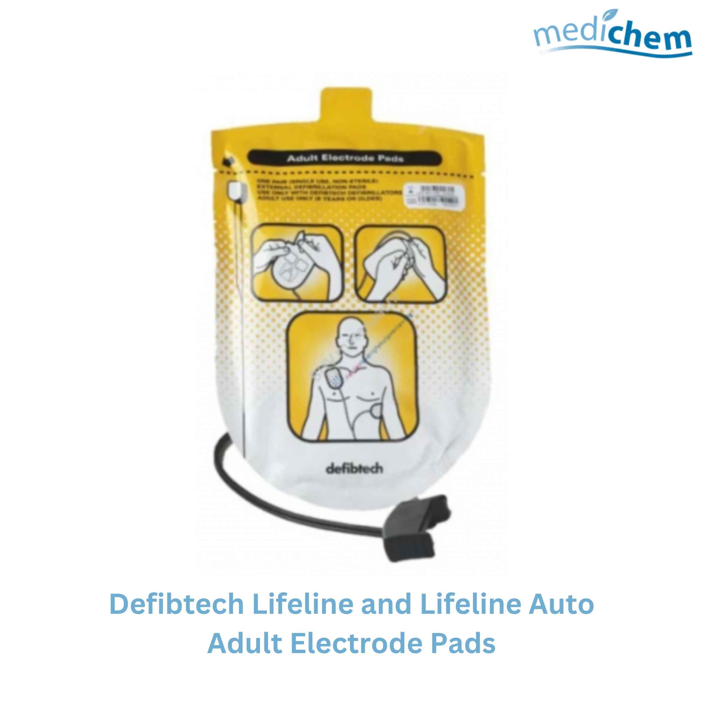 Defibtech Lifeline and Lifeline Auto Adult Electrode Pads - Image 2