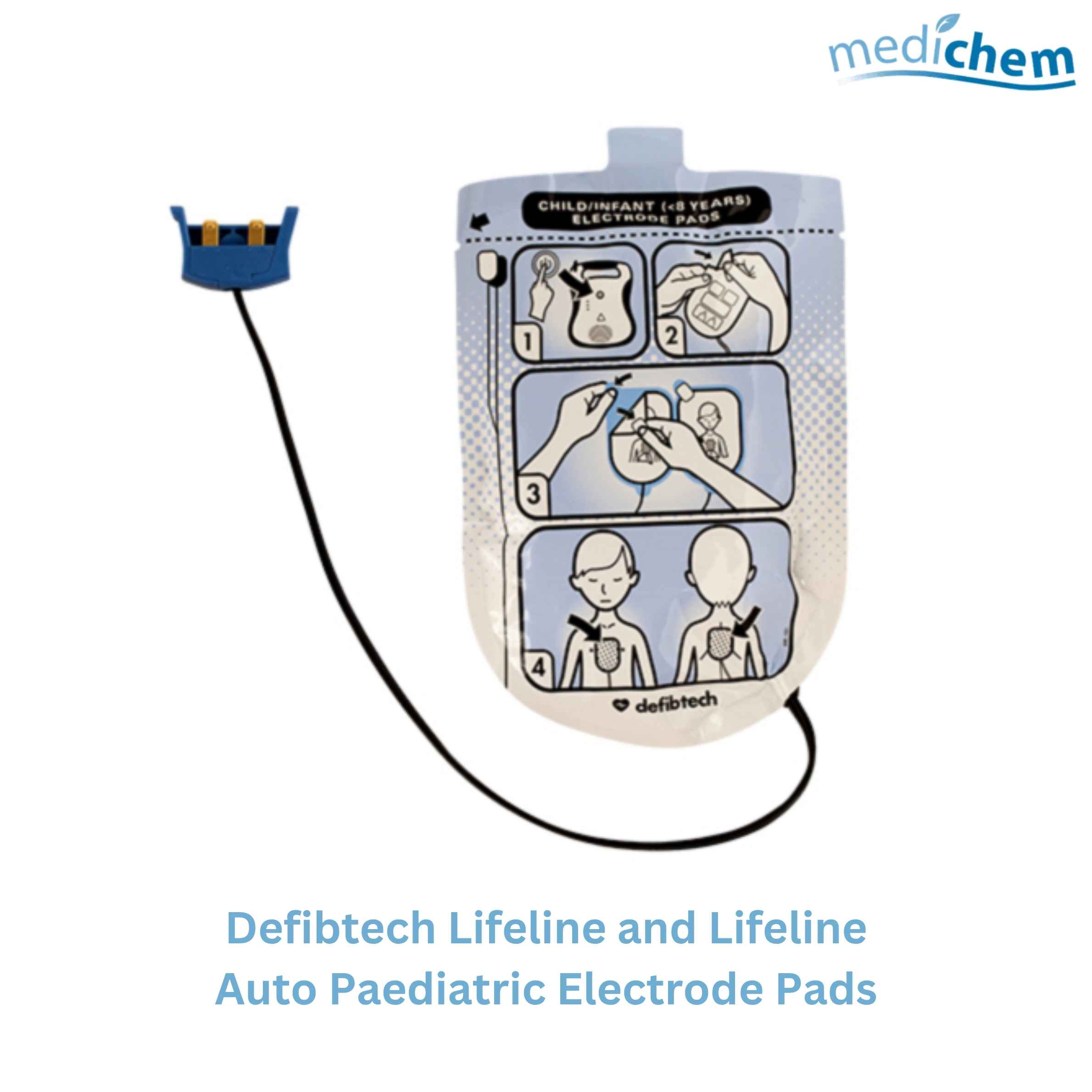 Defibtech Lifeline and Lifeline Auto Paediatric Electrode Pads - Image 2