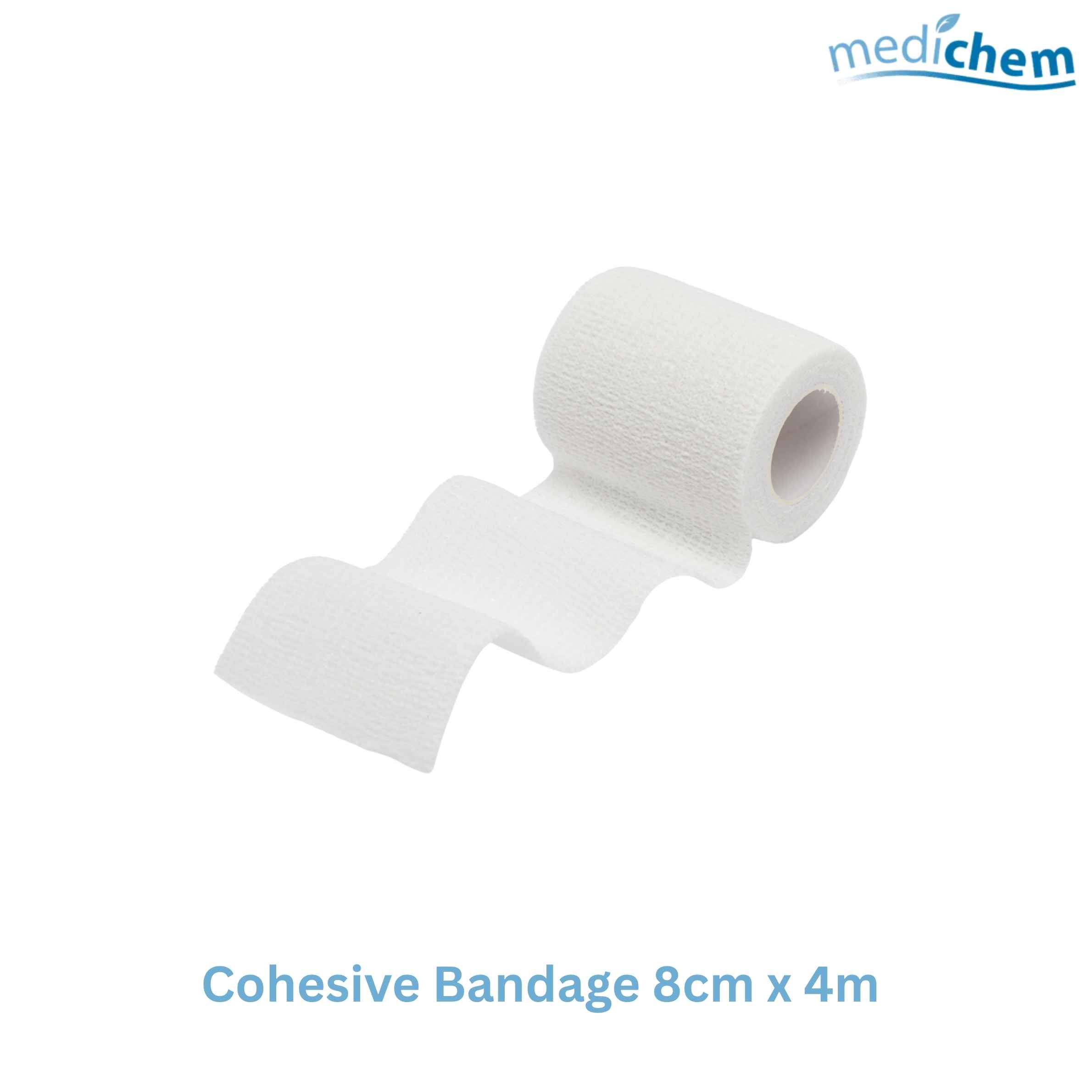 Self-Adherent Cohesive Bandage 8cm x 4m — Wider Secure Support That Sticks to Itself - Image 2