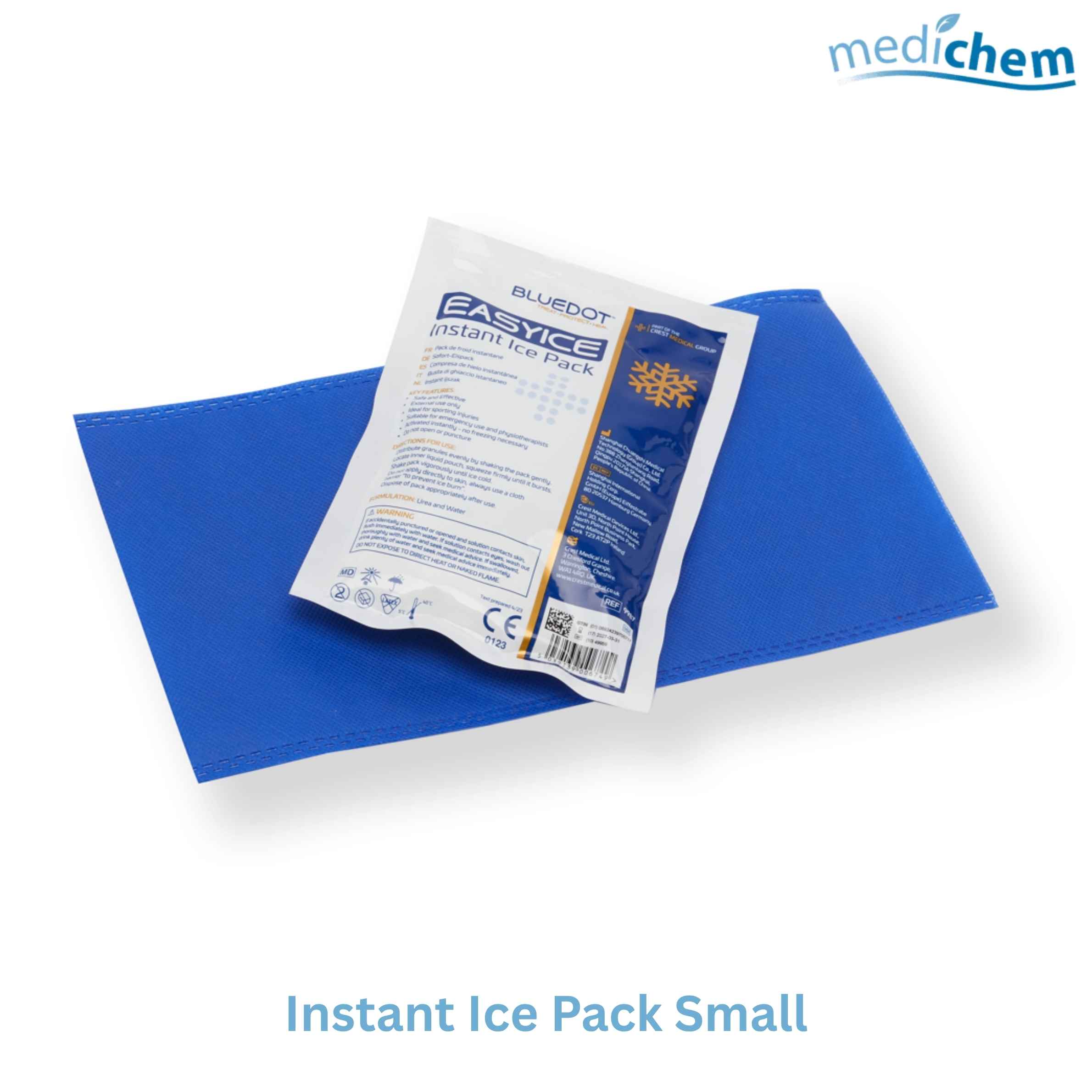 Instant Ice Pack Small 120g — 19cm x 13cm Single-Use Instant Cold Therapy Pack - Image 2