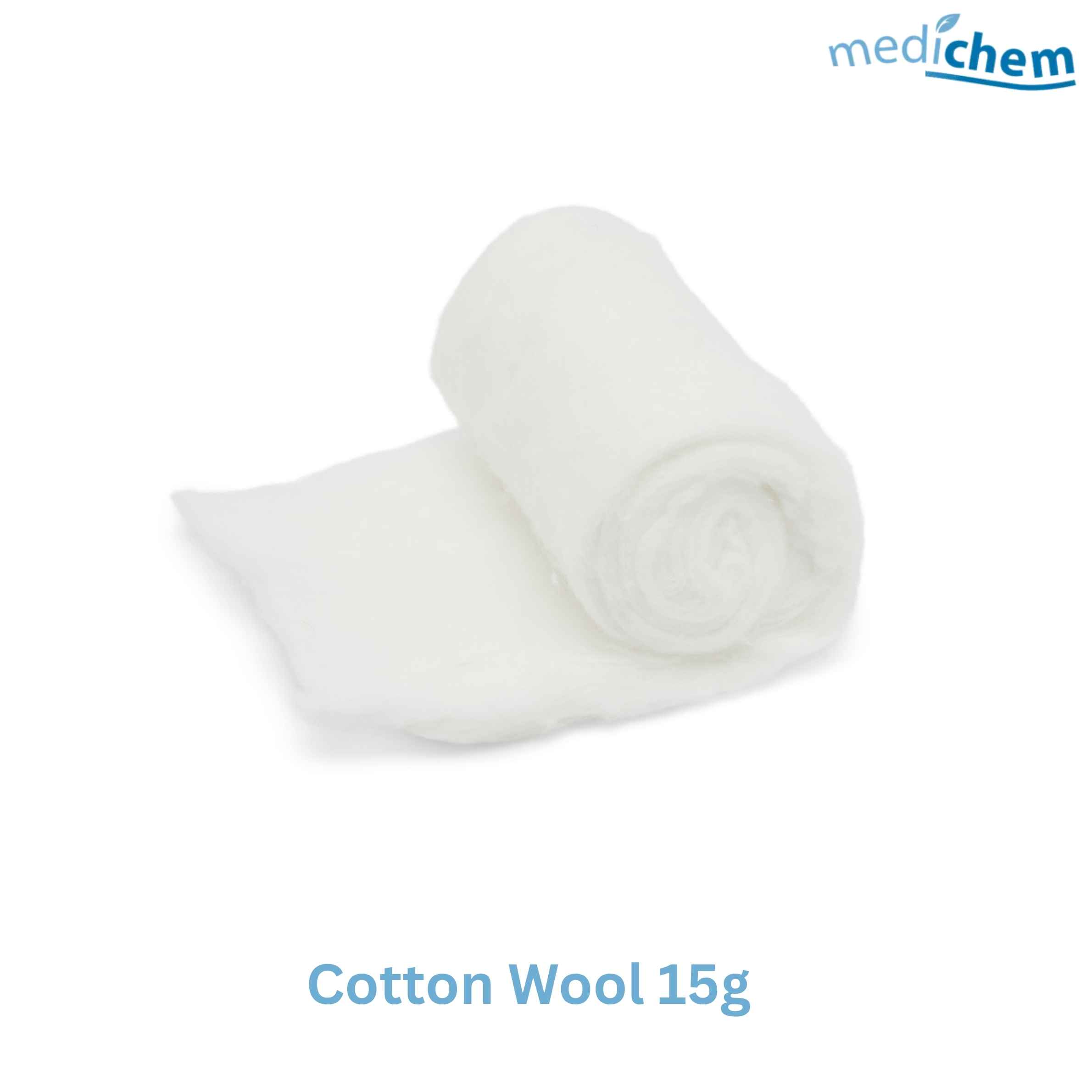 Cotton Wool 15g — Soft Absorbent Cotton for First Aid Use - Image 2