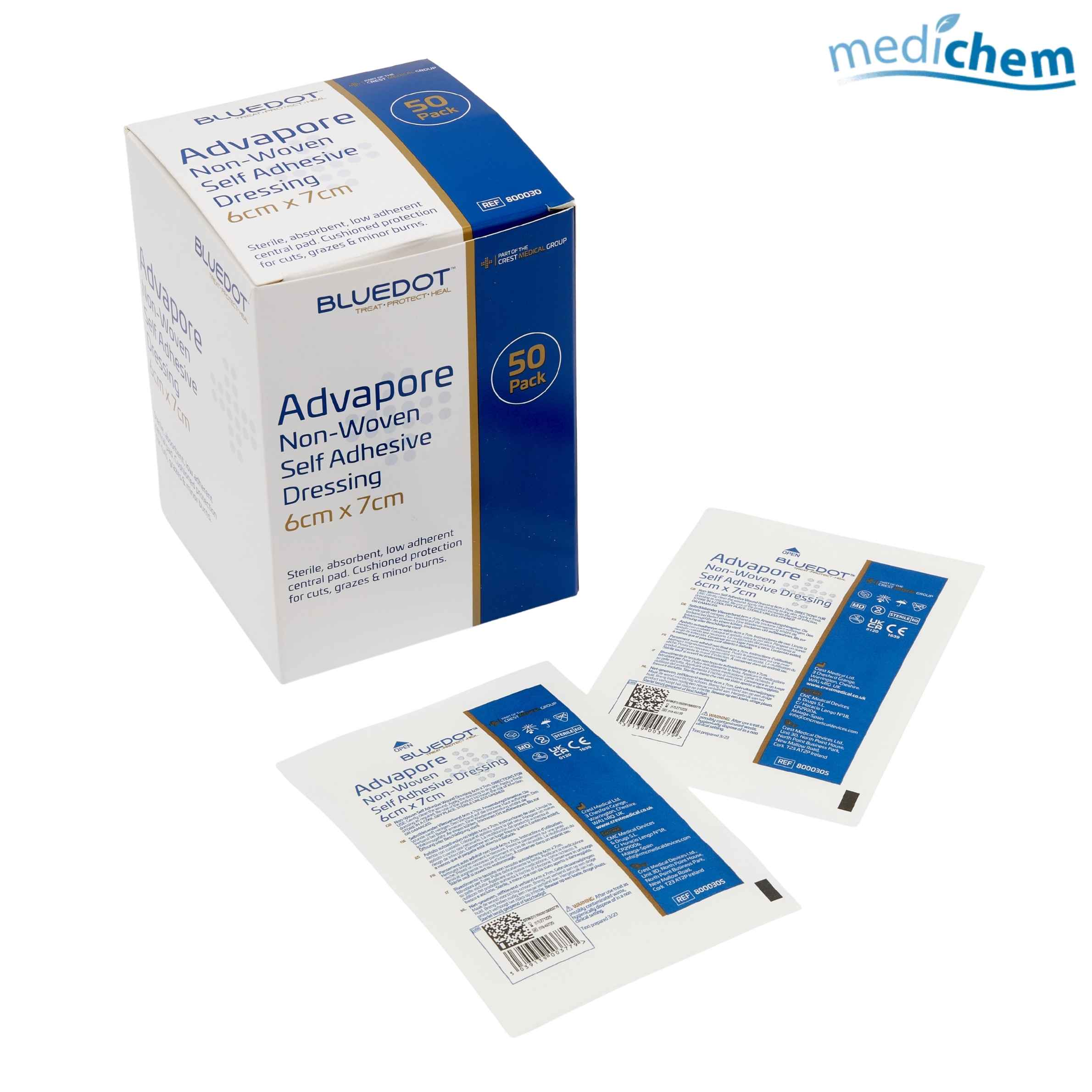 Adhesive Sterile Dressing 6cm x 7cm — Self-Adhesive Sterile Dressing for Cuts & Grazes - Image 2