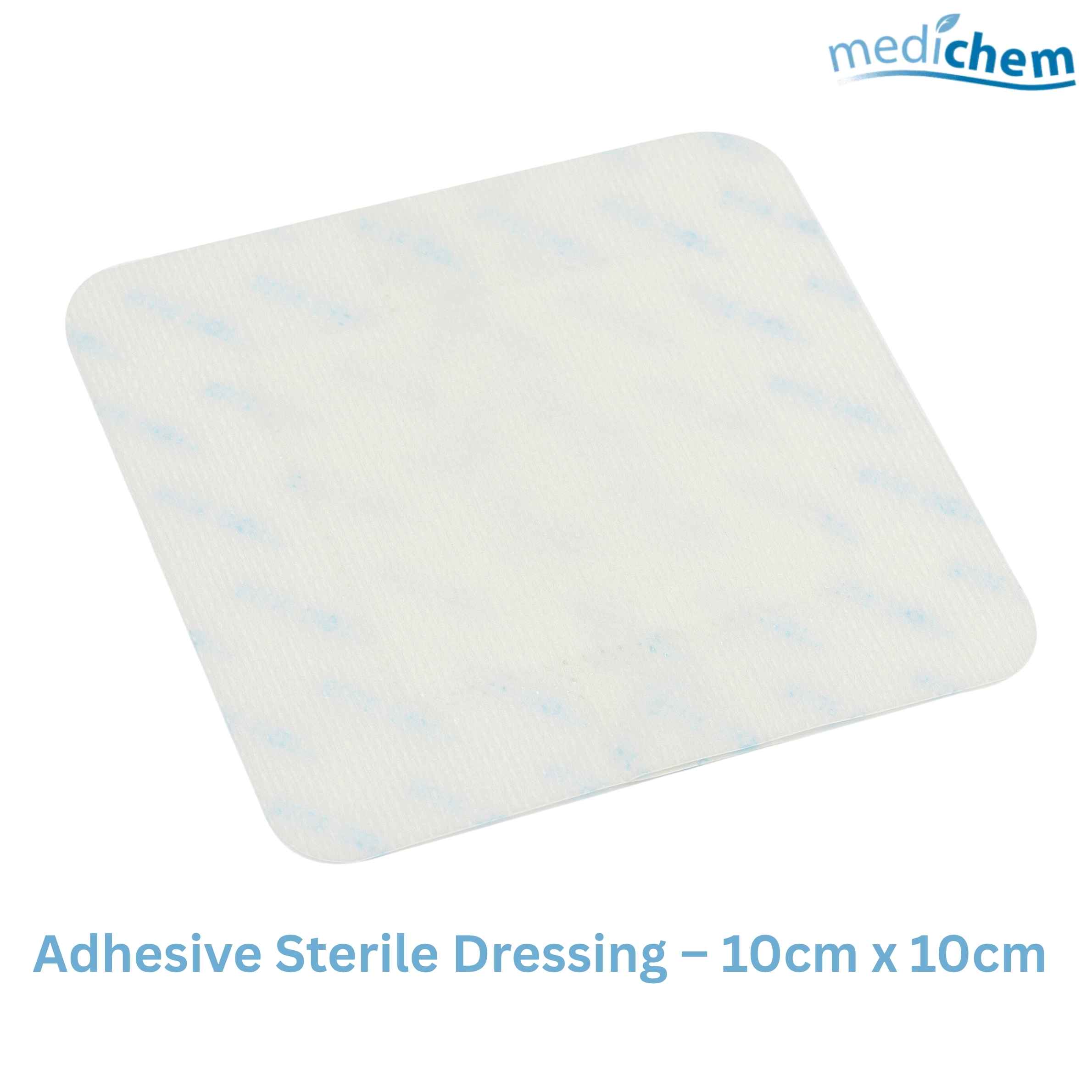 Adhesive Sterile Dressing 10cm x 10cm — Large Self-Adhesive Sterile Dressing for Wounds - Image 2