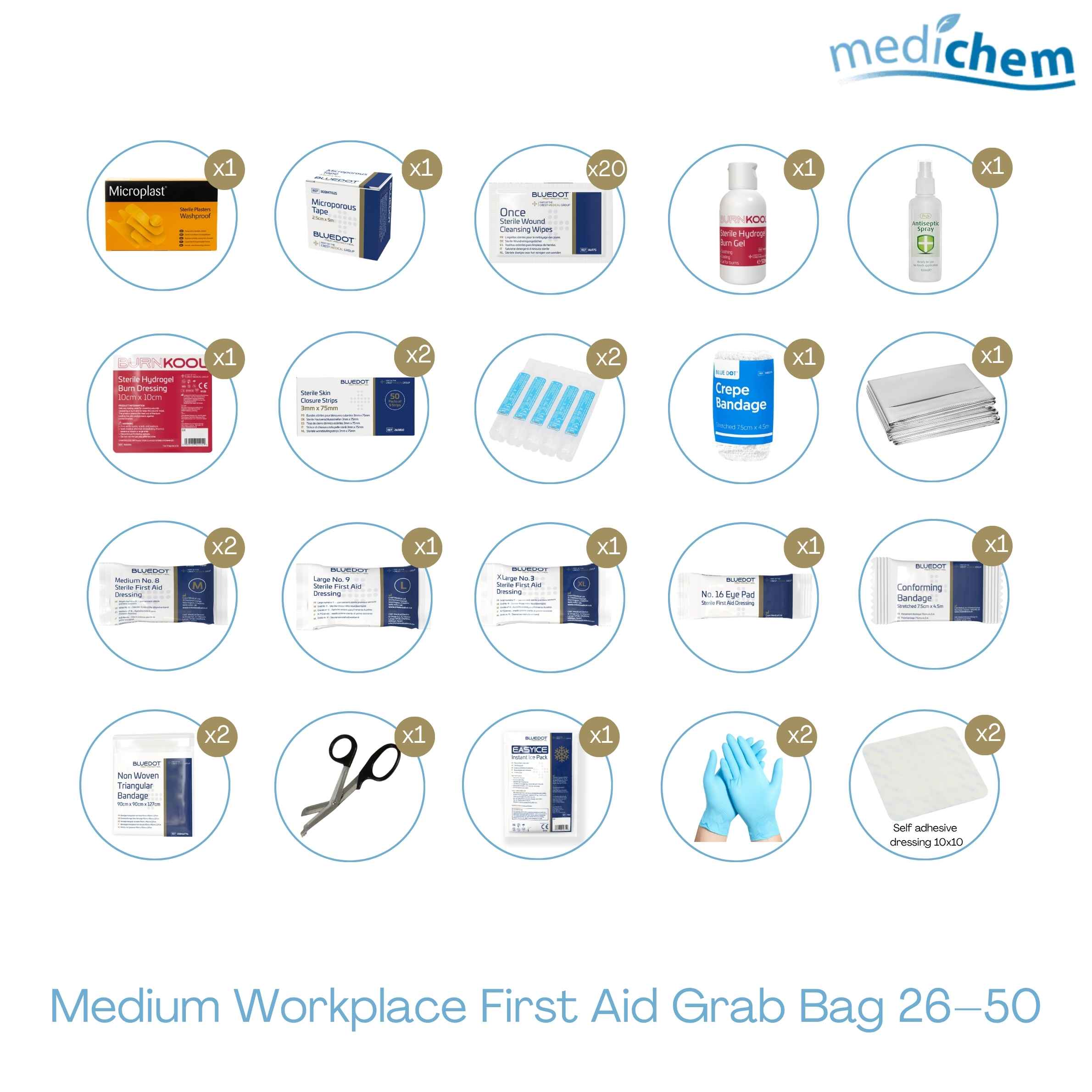 Medium Workplace First Aid Grab Bag (26–50 People) — General Use - Image 2