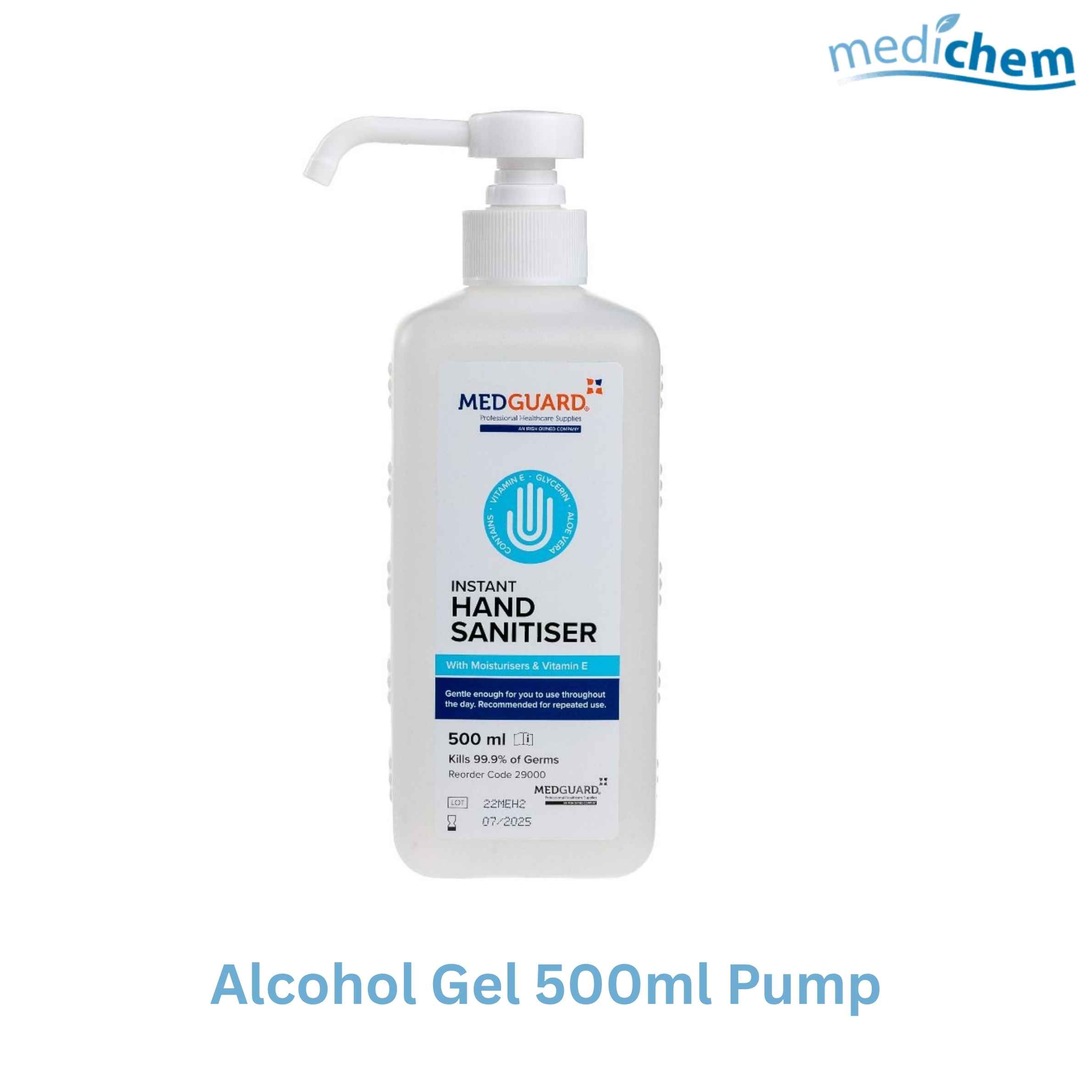 Medguard Alcohol Hand Gel with Pump 75% - 500ml