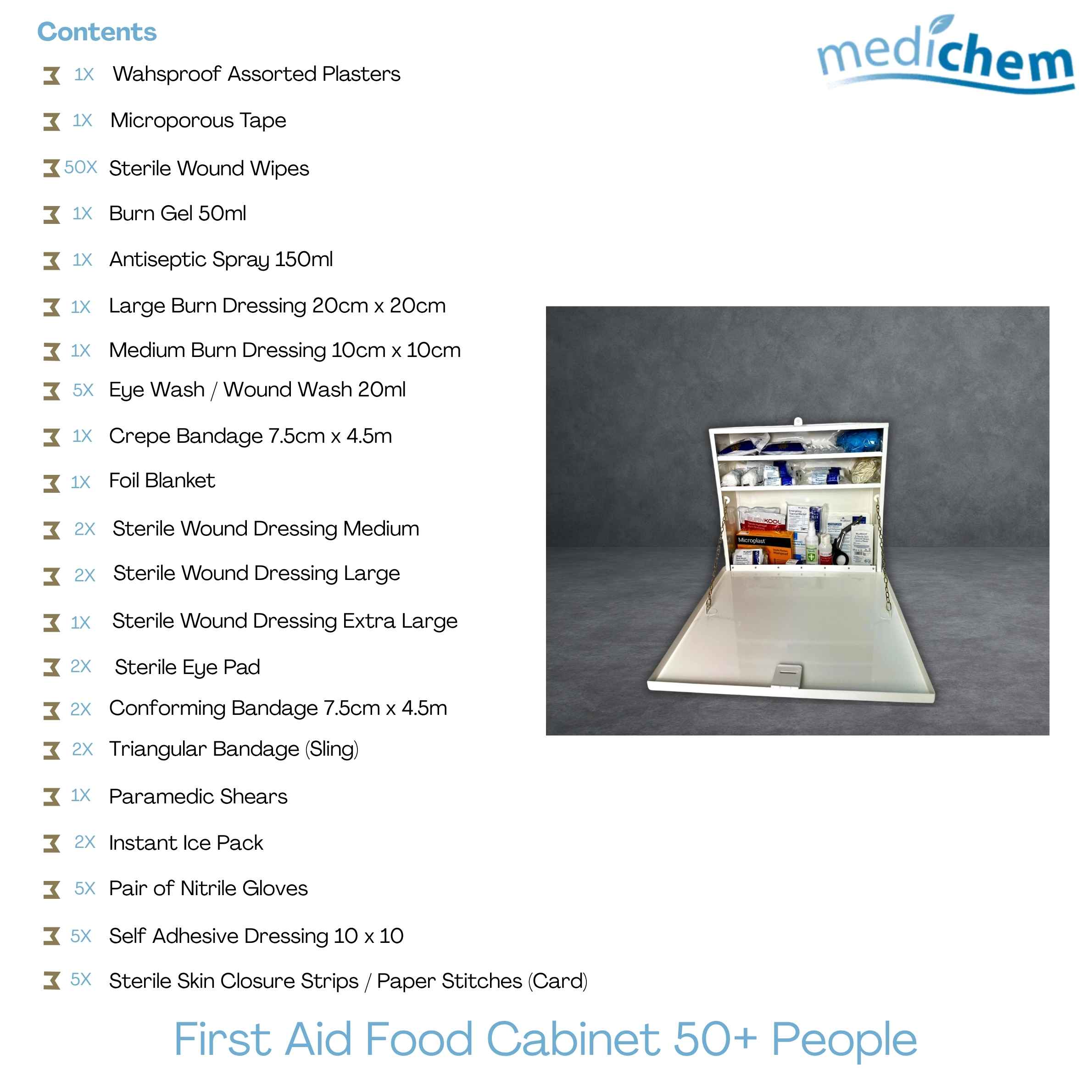 Large Workplace First Aid Cabinet (50+ People) — General Use - Image 3