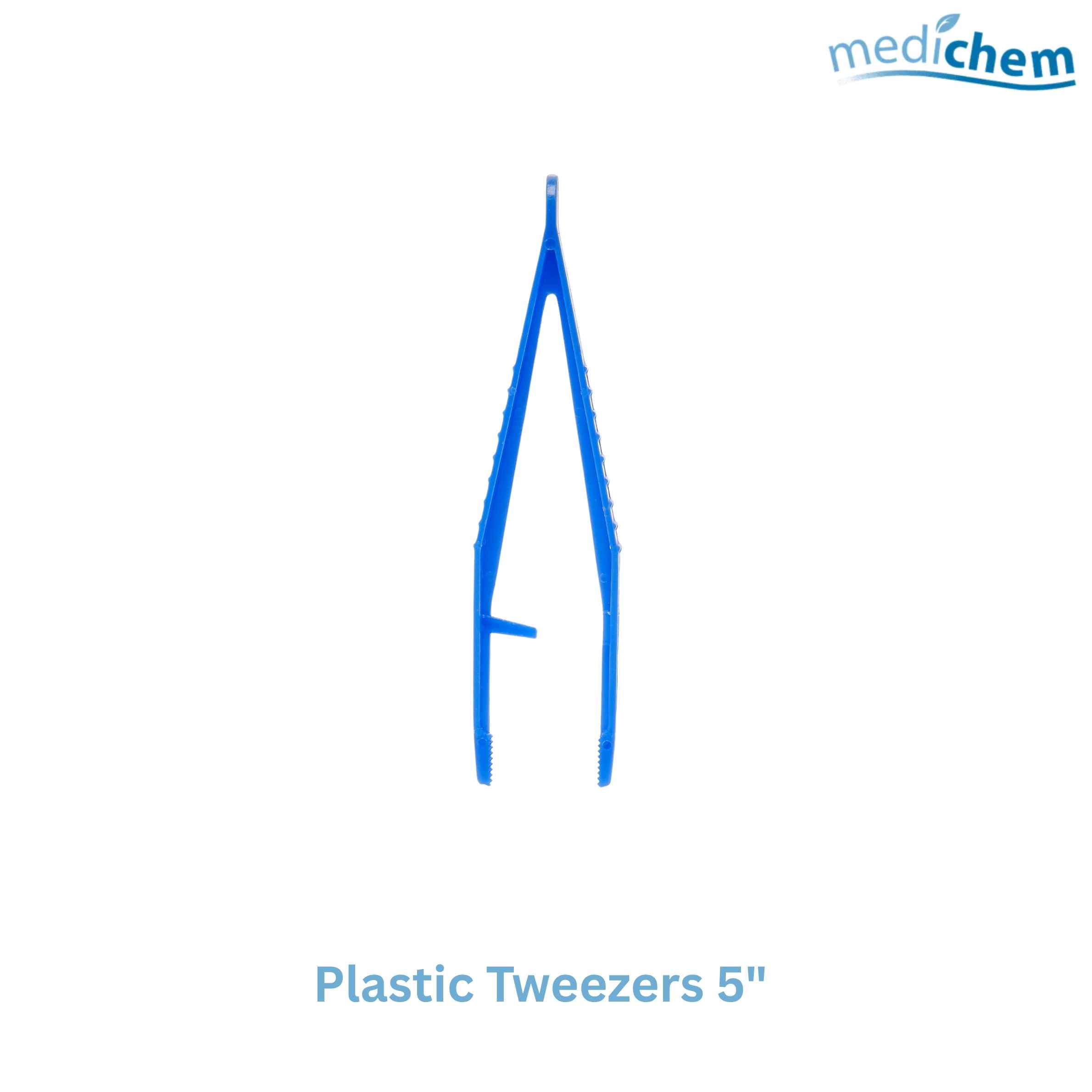 Blue Dot Plastic Tweezers 5" — Serrated Plastic Tweezers for First Aid Handling - Image 3