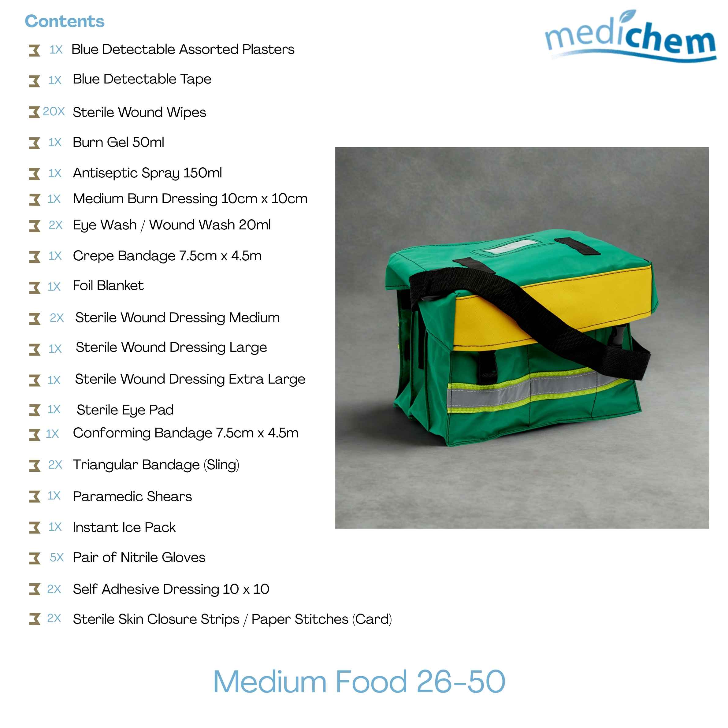 Medium Food Safety First Aid Kit (26–50 People) — Catering & Food Prep - Image 3