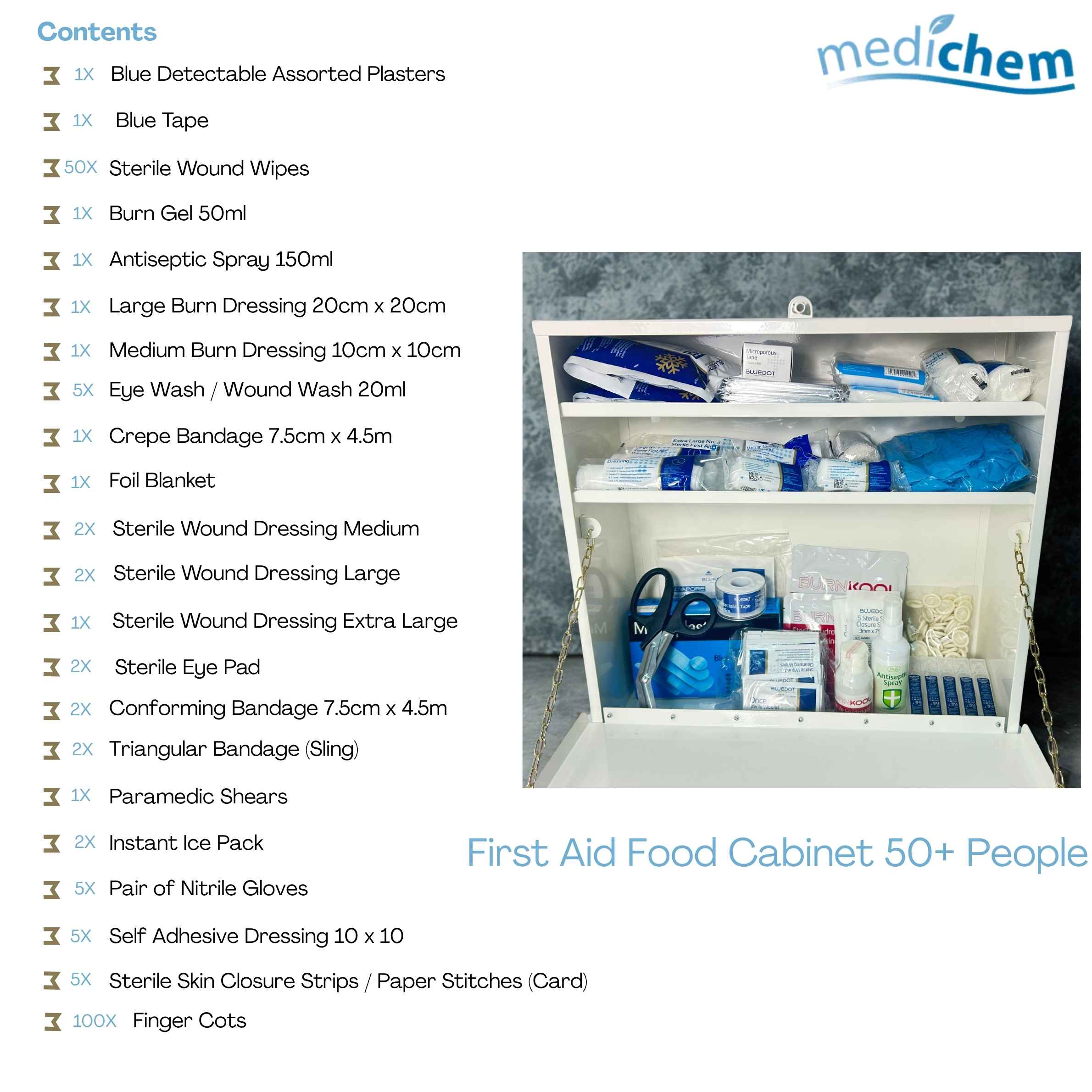 Food Safety First Aid Cabinet (50+ People) — Catering & Food Prep - Image 3