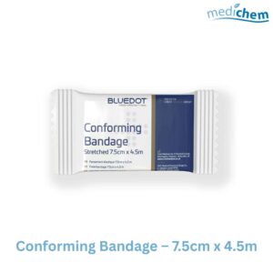 Dressing Retention Conforming Bandage 7.5cm x 4.5m — Secure Wrap for Larger Dressings