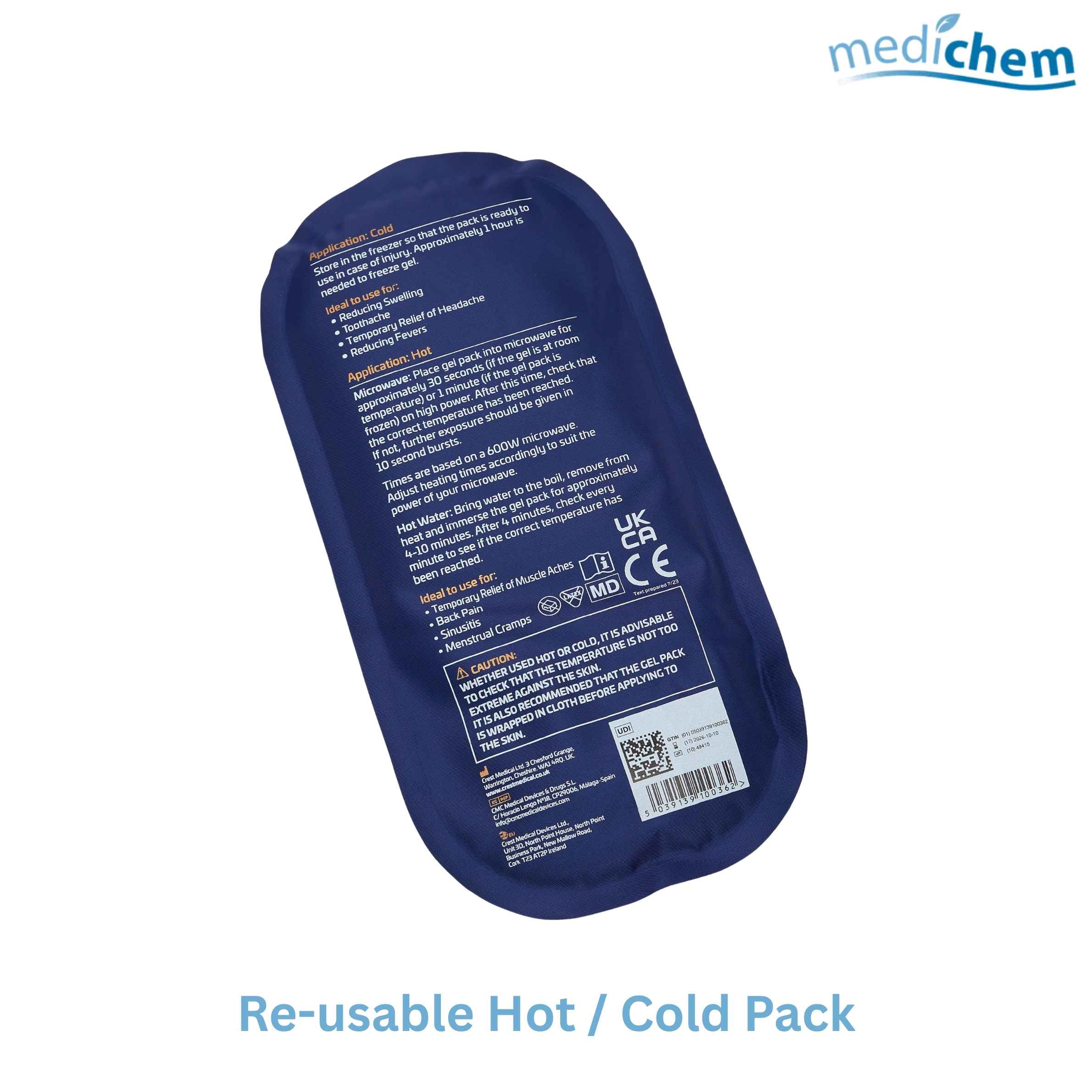 Reusable Hot / Cold Pack 300g — 26cm x 13cm Dual-Use Heat & Cold Therapy Pack - Image 4