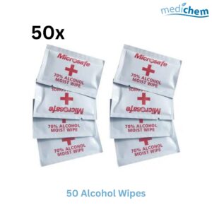 Microsafe 70% Alcohol Wipes (50 Pack)