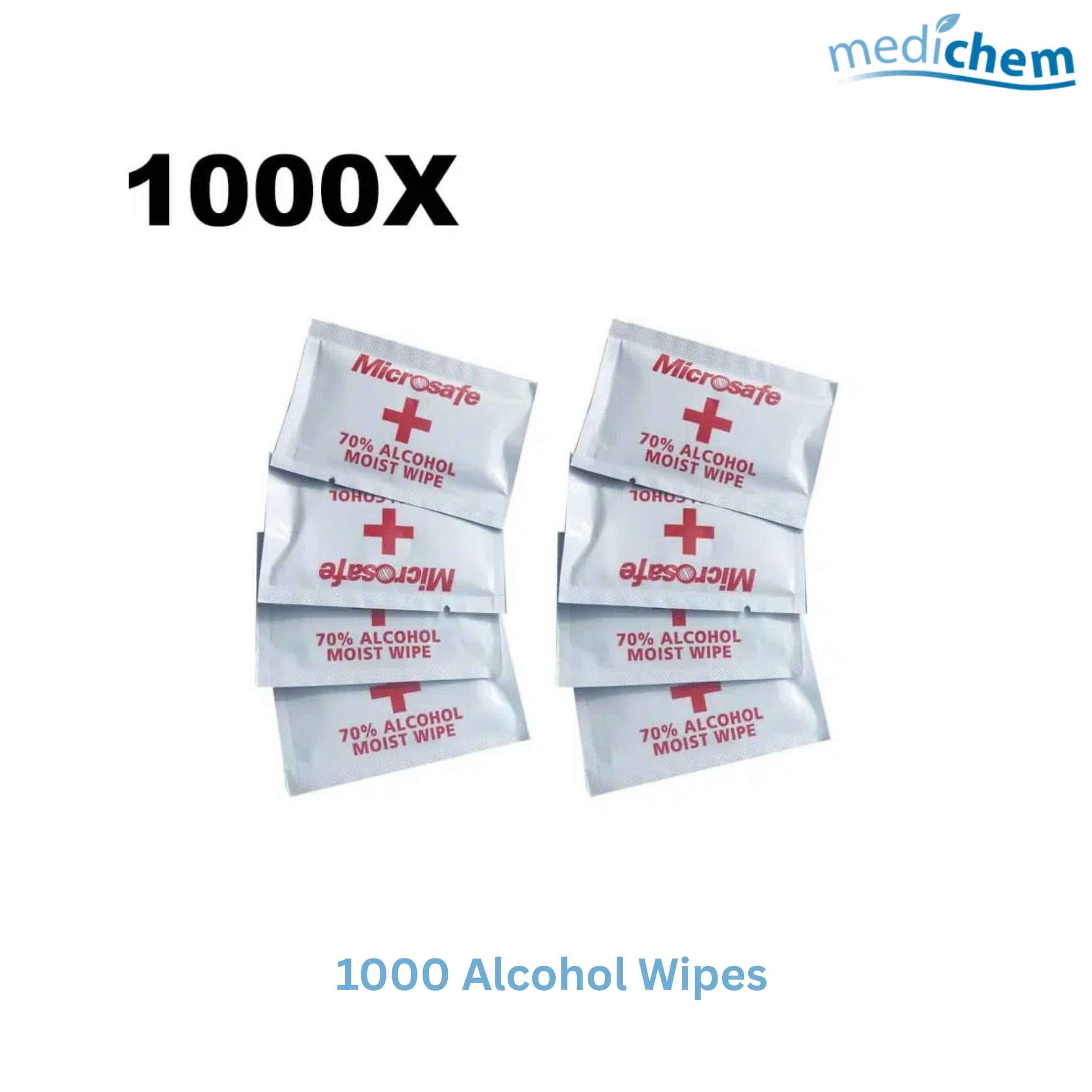 Microsafe 70% Alcohol Wipes (Box of 1000)