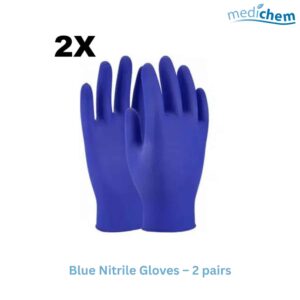 Blue Nitrile Gloves – 2 Pairs