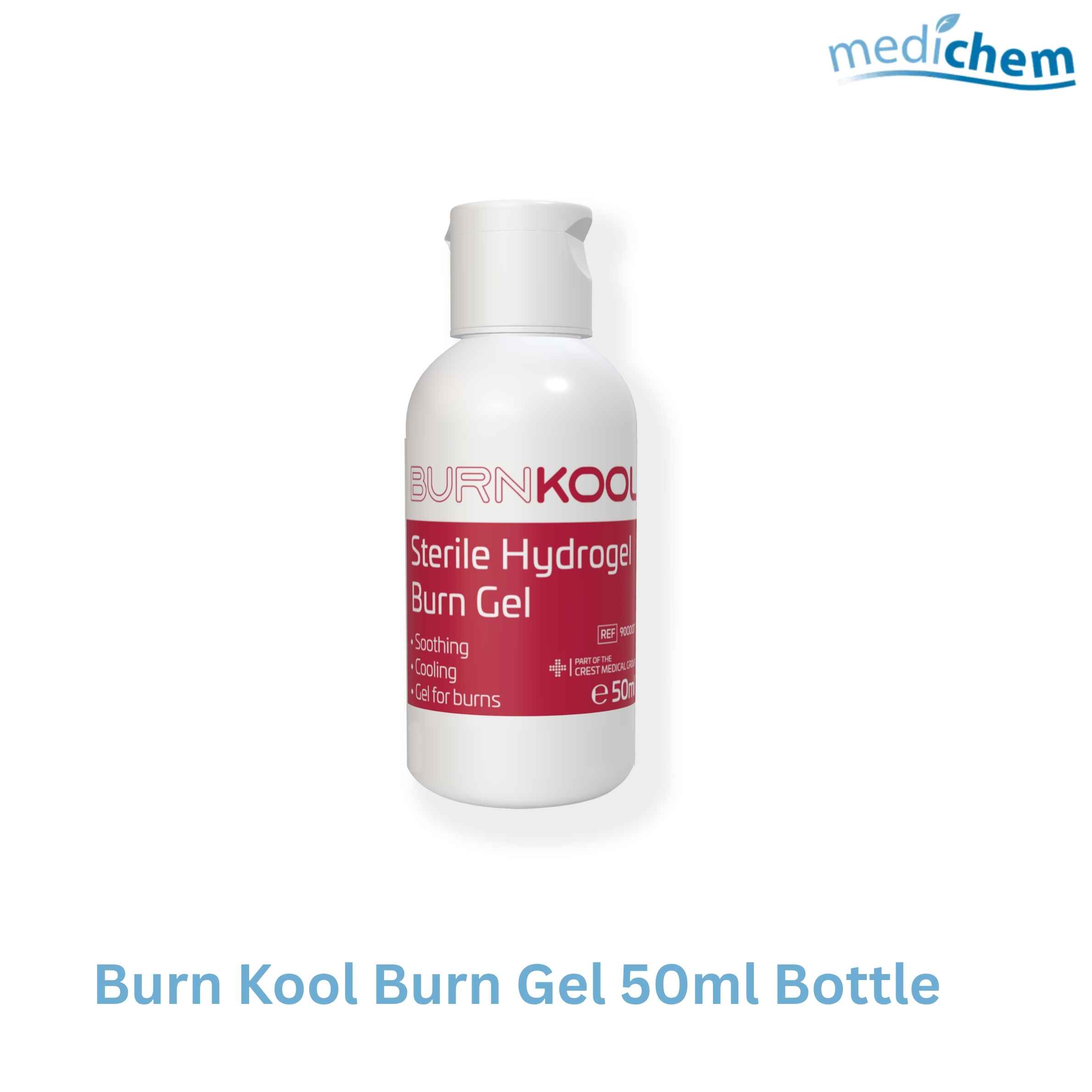 Burn Kool Burn Gel 50ml Bottle — Soothing First Aid Burn Treatment