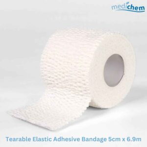 Tearable Elastic Adhesive Bandage 5cm x 6.9m — Flexible Sports Support Tape