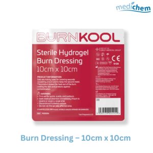 Burn Dressing 10cm x 10cm — Sterile Burn Care Dressing for Burns & Scalds
