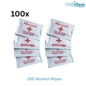 Microsafe 70% Alcohol Wipes (100 Pack)
