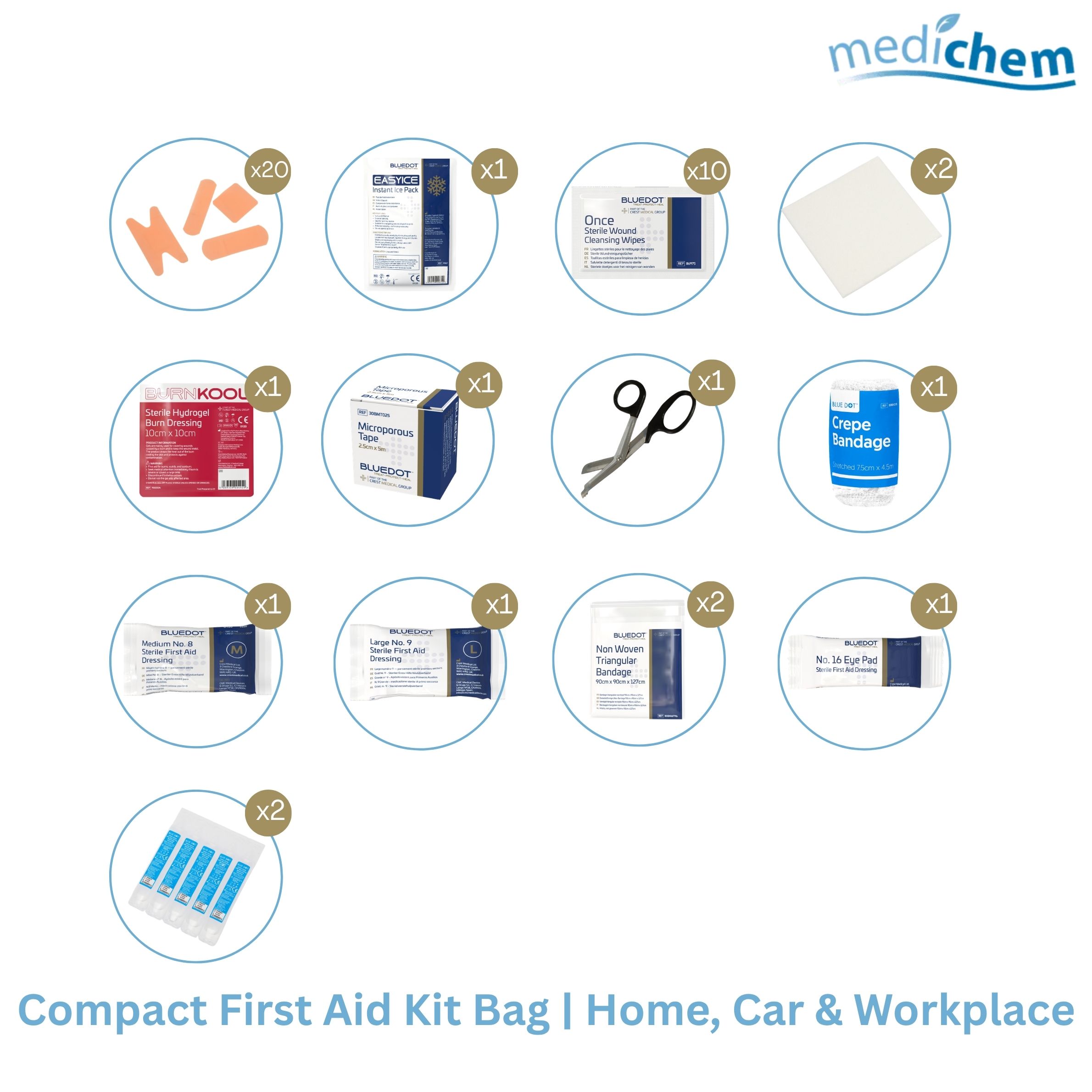 Compact First Aid Kit Bag — Standard Portable Kit - Image 2