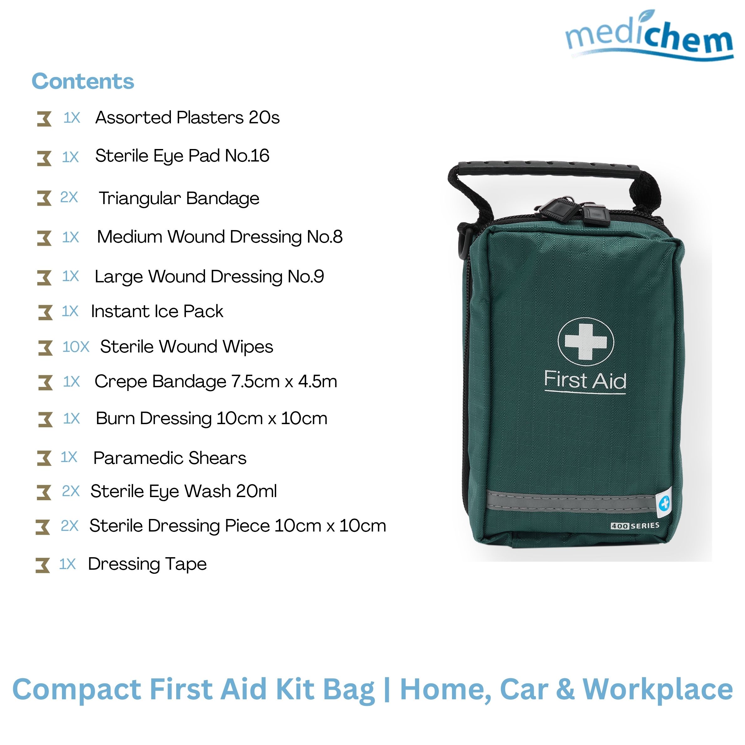 Compact First Aid Kit Bag — Standard Portable Kit - Image 3