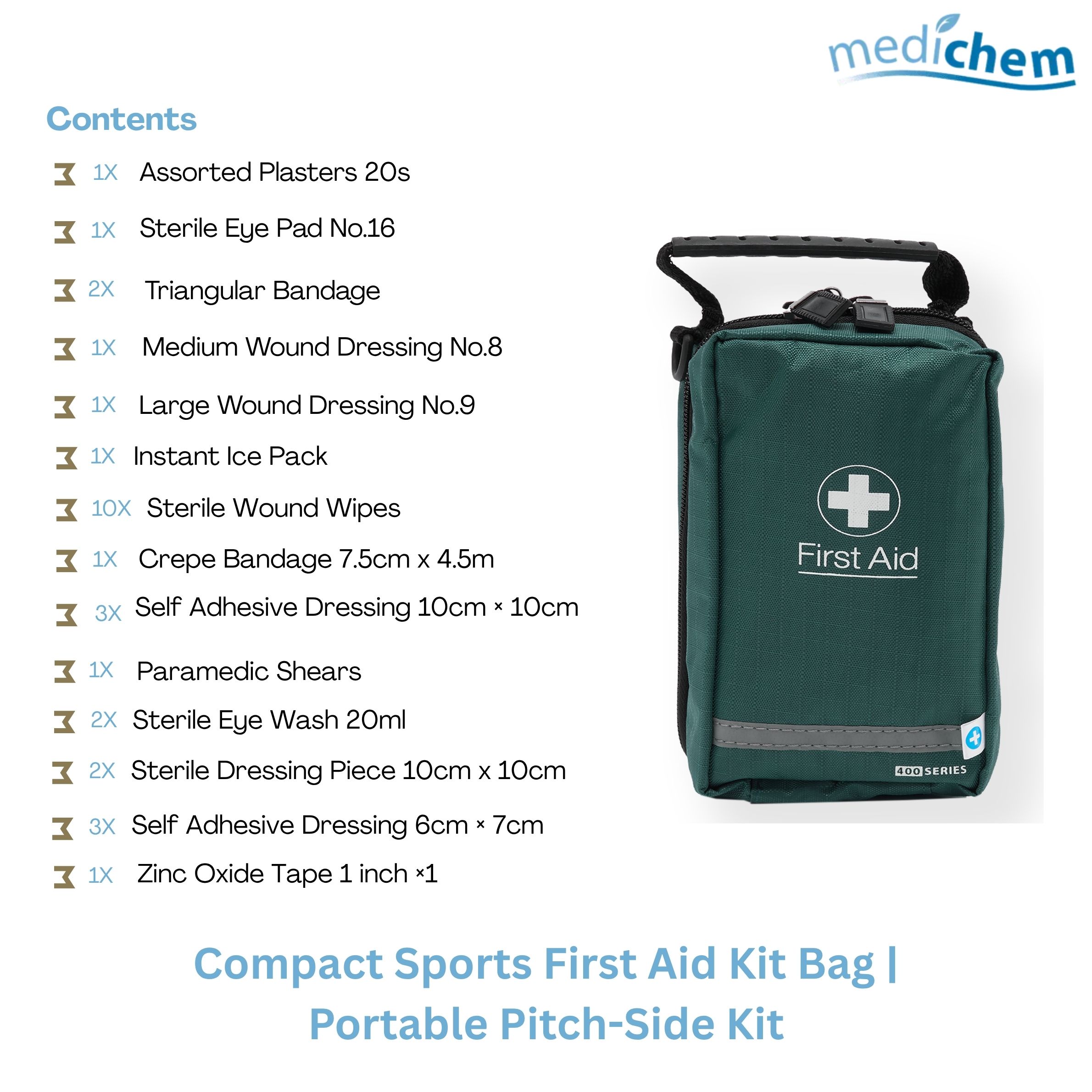 Compact Sports First Aid Kit Bag — Portable Pitch-Side Kit - Image 3